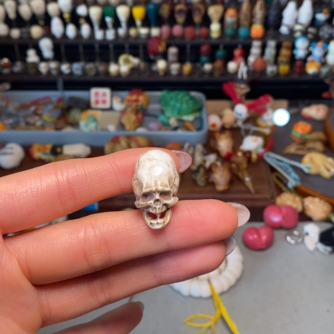 乐***）菩提籽类配饰15➕骷髅，不打孔