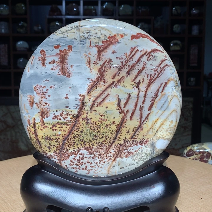 广西国画石摆件，观赏收藏