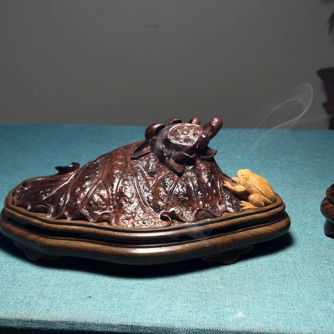 檀香紫檀（小叶紫檀）曾*摆件工艺品香炉