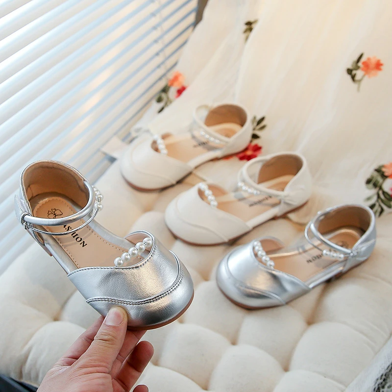 女童凉鞋半包头2025新款夏季洋气时尚宝宝公主鞋中大儿童软底单鞋