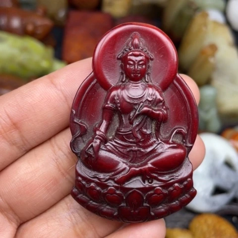 和田玉未镶嵌颈饰45