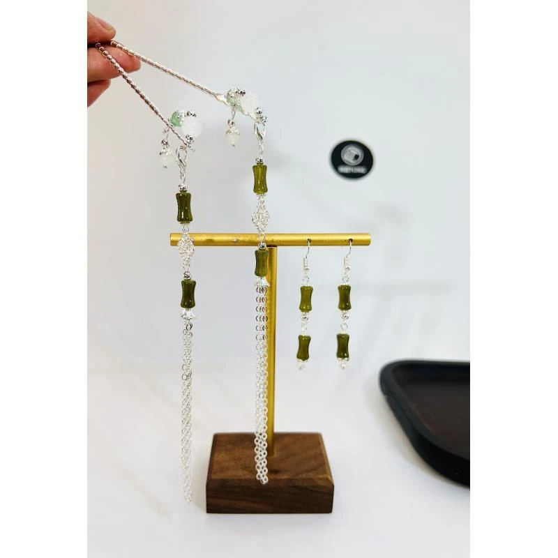 【等君来】饰逅原创铜合金竹子发簪发钗