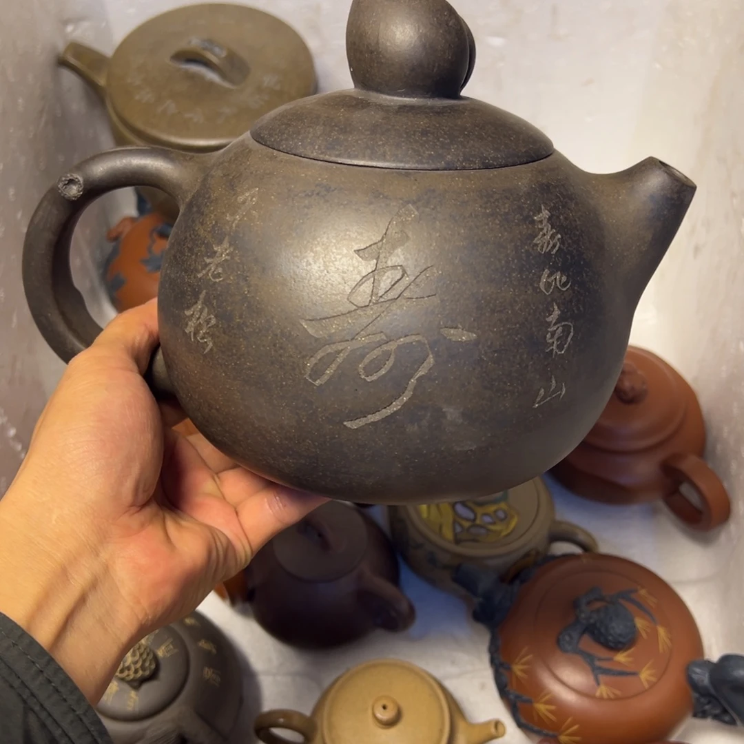 紫砂茶壶宜兴原矿紫砂壶1800毫升容量