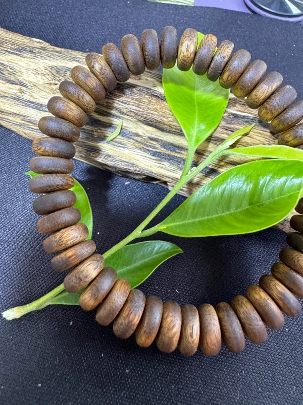 沉香奇楠沉香绿棋单圈 算盘珠 1.2手串  随行  多样性发一