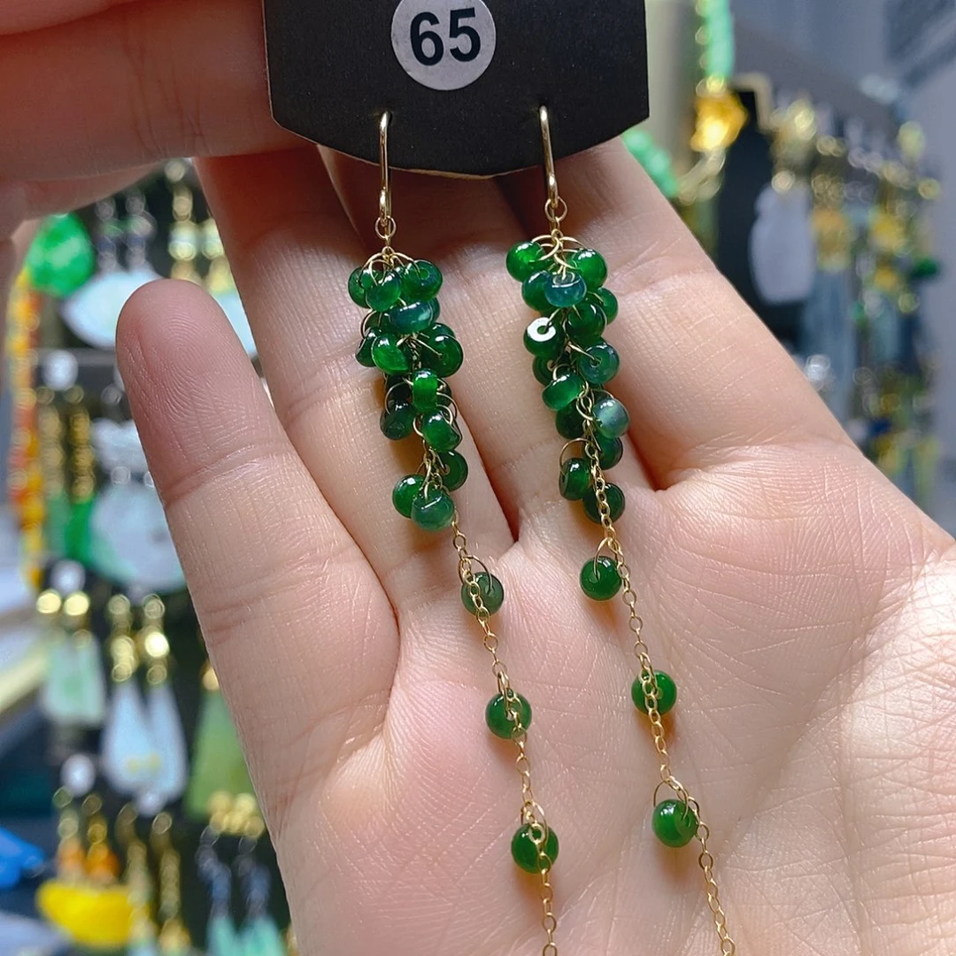 未镶嵌翡翠耳饰翡翠