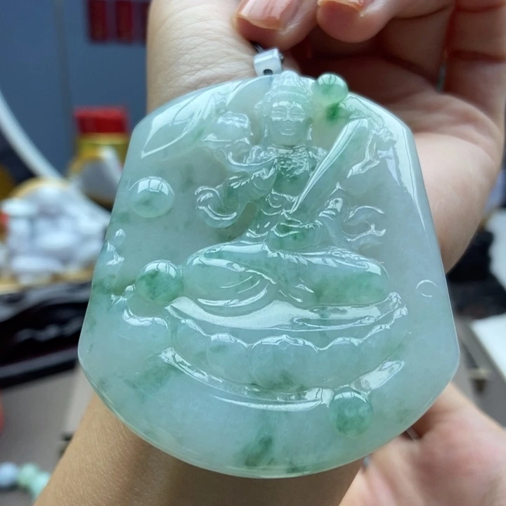 翡翠未镶嵌颈饰吊坠22