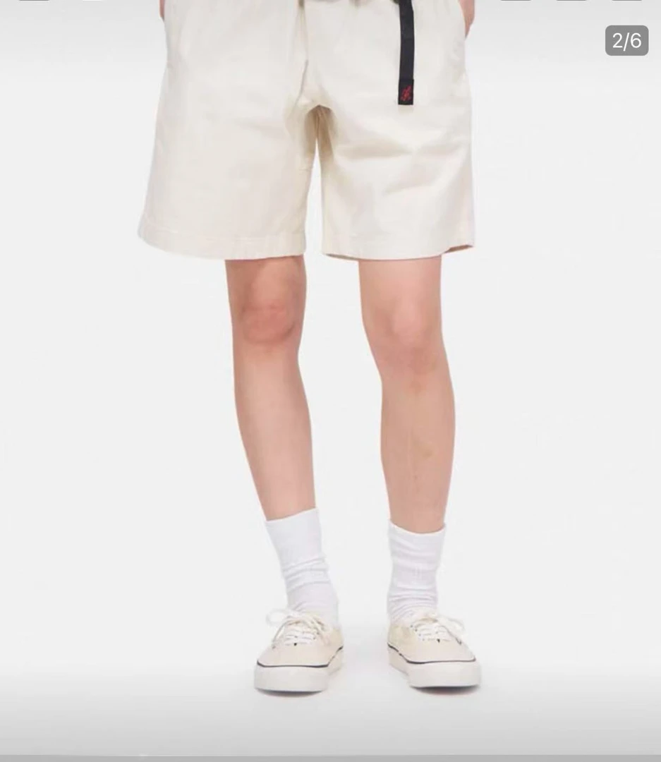 简约免烫日系纯色多口袋裤子夏季百搭短裤青年男士