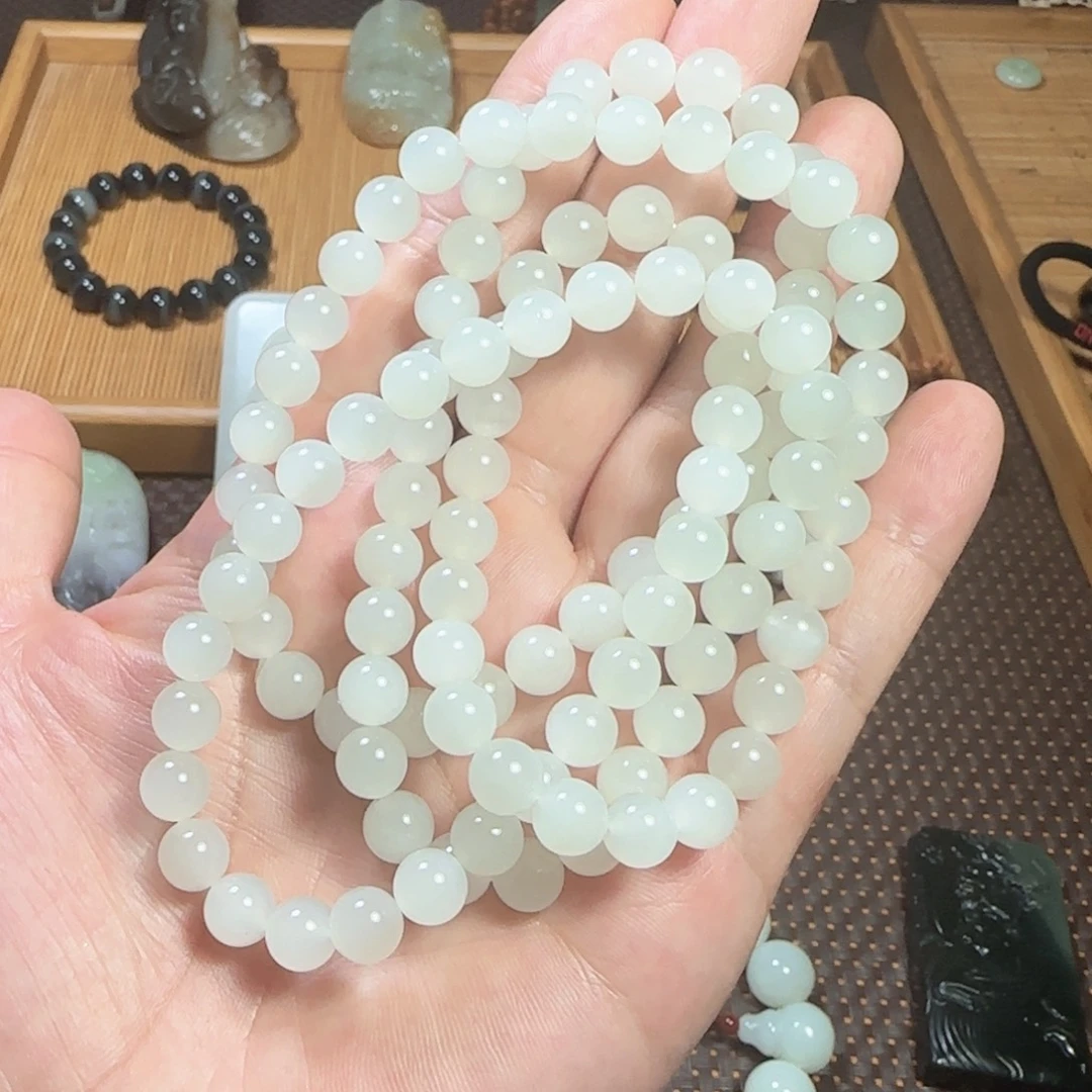 未镶嵌手链和田玉（白玉）