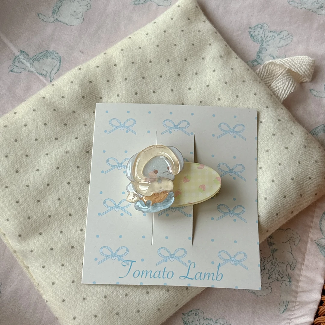 62215雨衣小象发夹