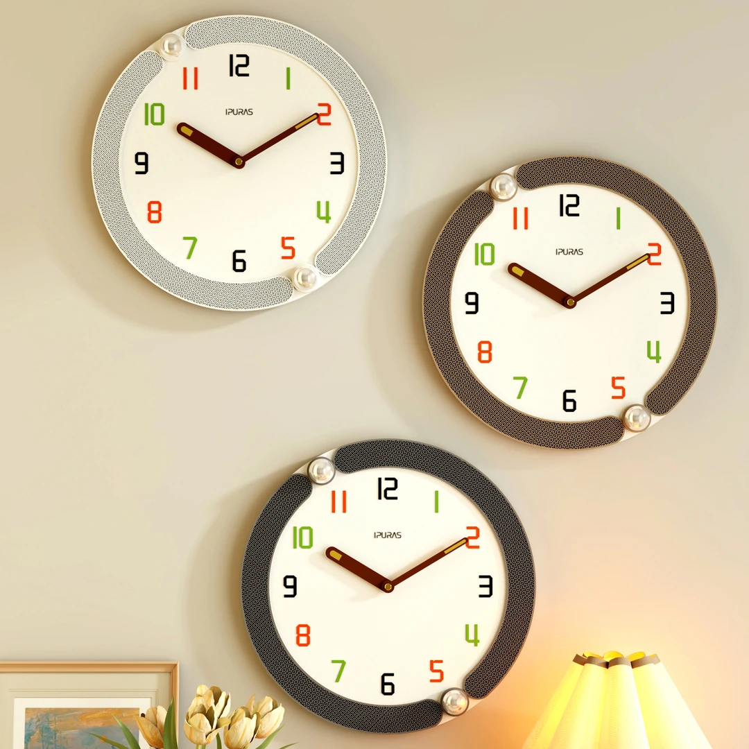 超静音4010奶油风立体创意极简钟表客厅2025新时钟家用挂钟简约钟