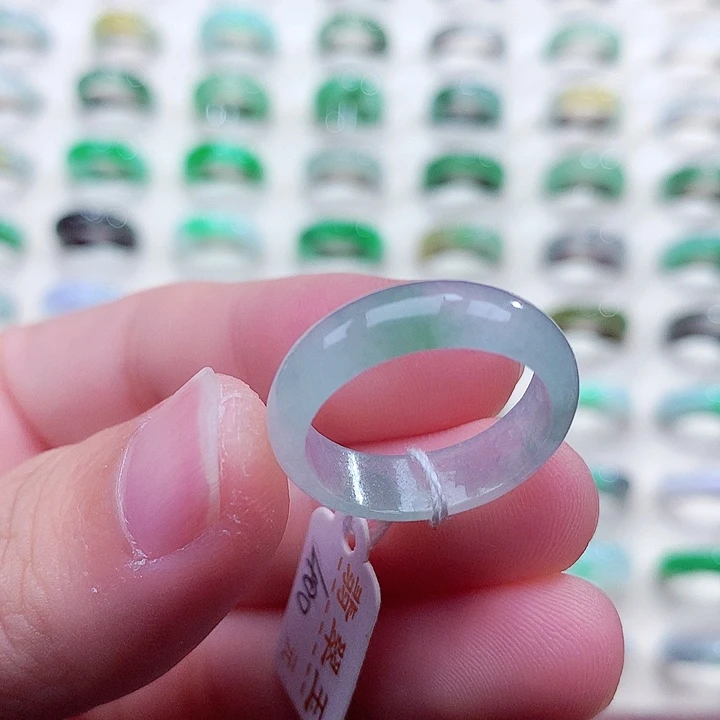 翡翠未镶嵌戒指17-18号