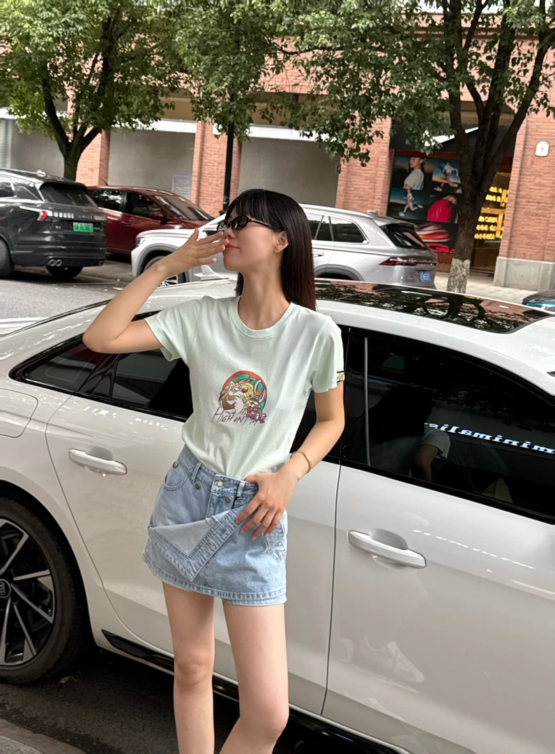 Martine Rose 设计师品牌25款可爱图案修身短袖