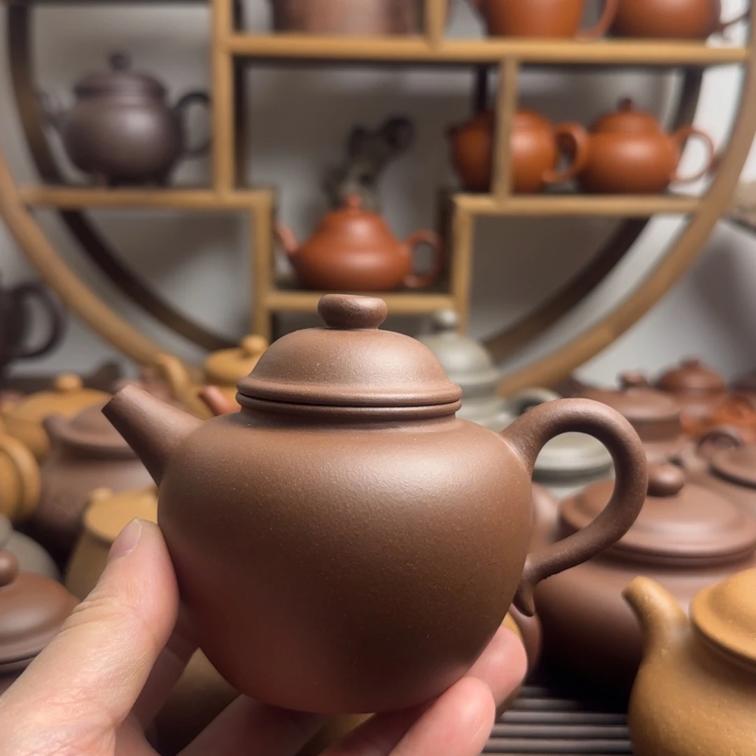 茶壶紫砂大彬圈钮240cc台西嫩底槽清