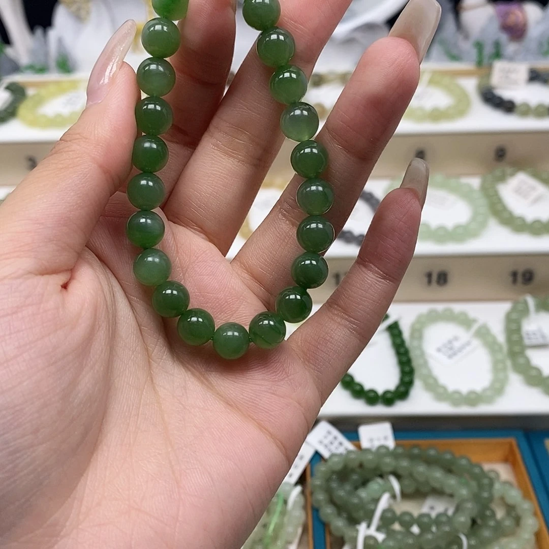 未镶嵌手串和田玉月*手串