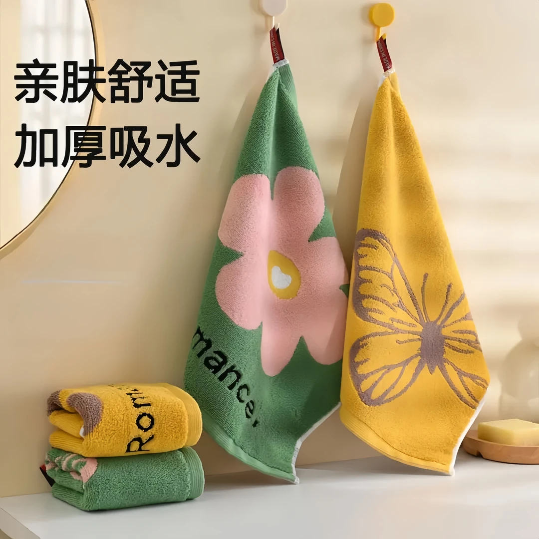 加厚大方巾洗脸面巾小毛巾柔软吸水不掉毛擦手巾可挂式家用洗澡