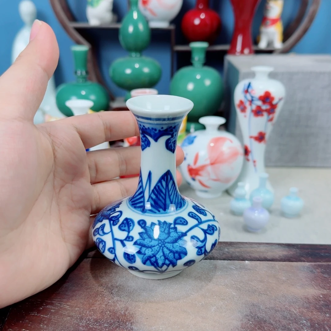 陶瓷手工小花器摆件
