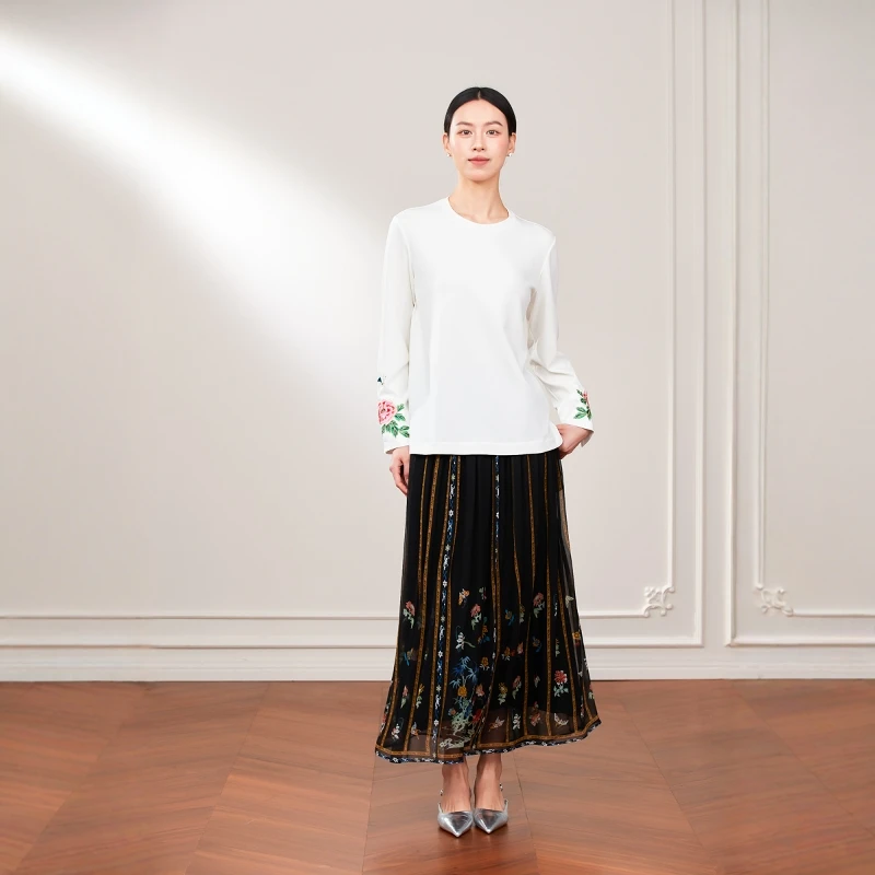 四月初九加大码女装胖MM2025春夏 东方美学半裙马面裙