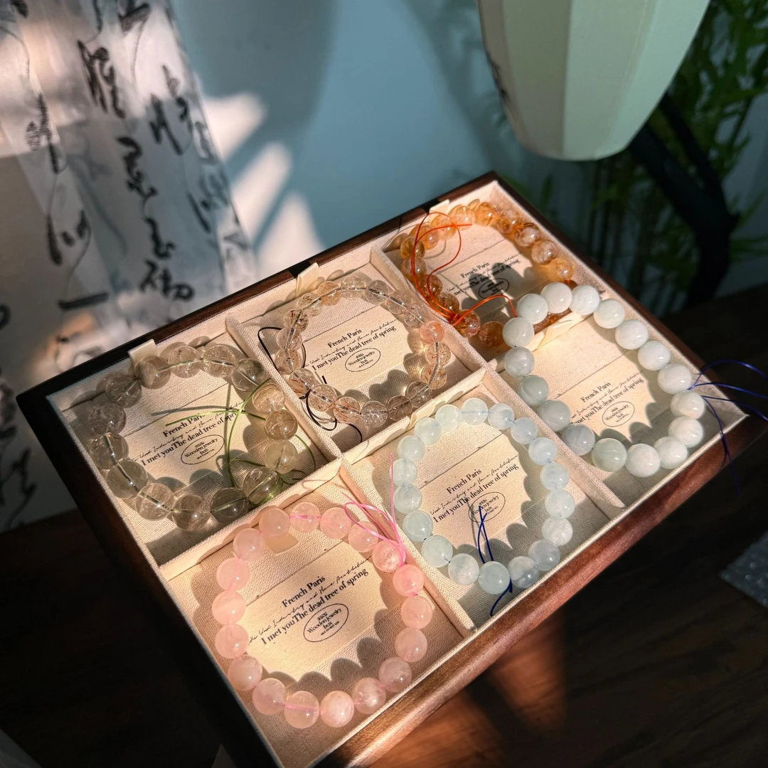 直播间定制天然水晶手链(非直播间定制勿拍）