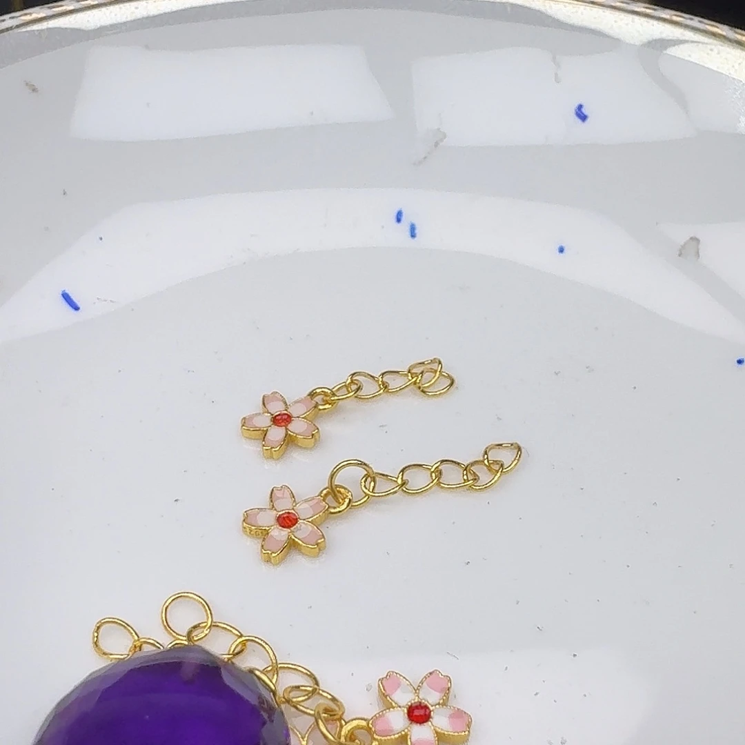 银S925镶嵌紫晶颈饰紫水晶925镶嵌157