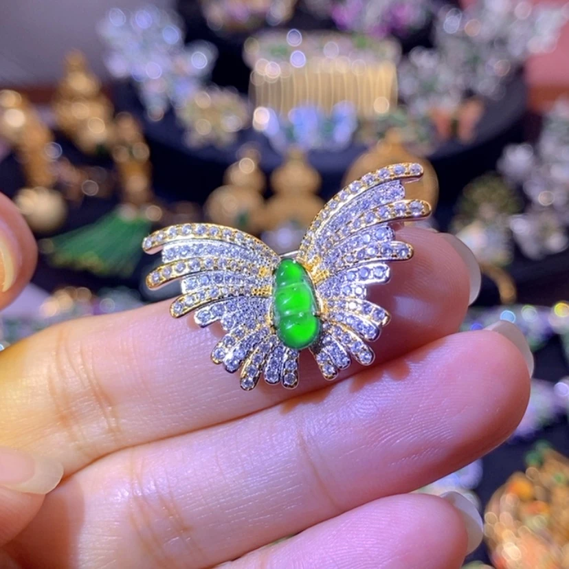 【闪购商品】银S925镶嵌挂件翡翠