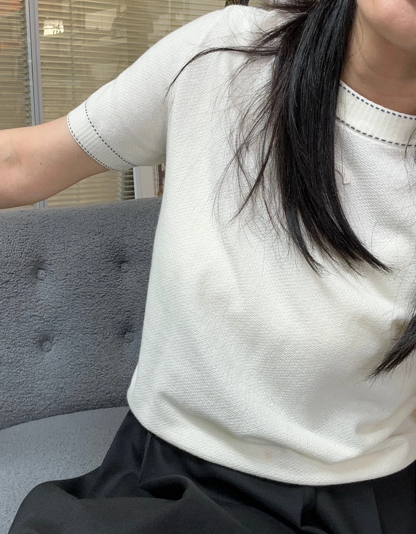 香胸围logo 短袖针织T恤uniform159498