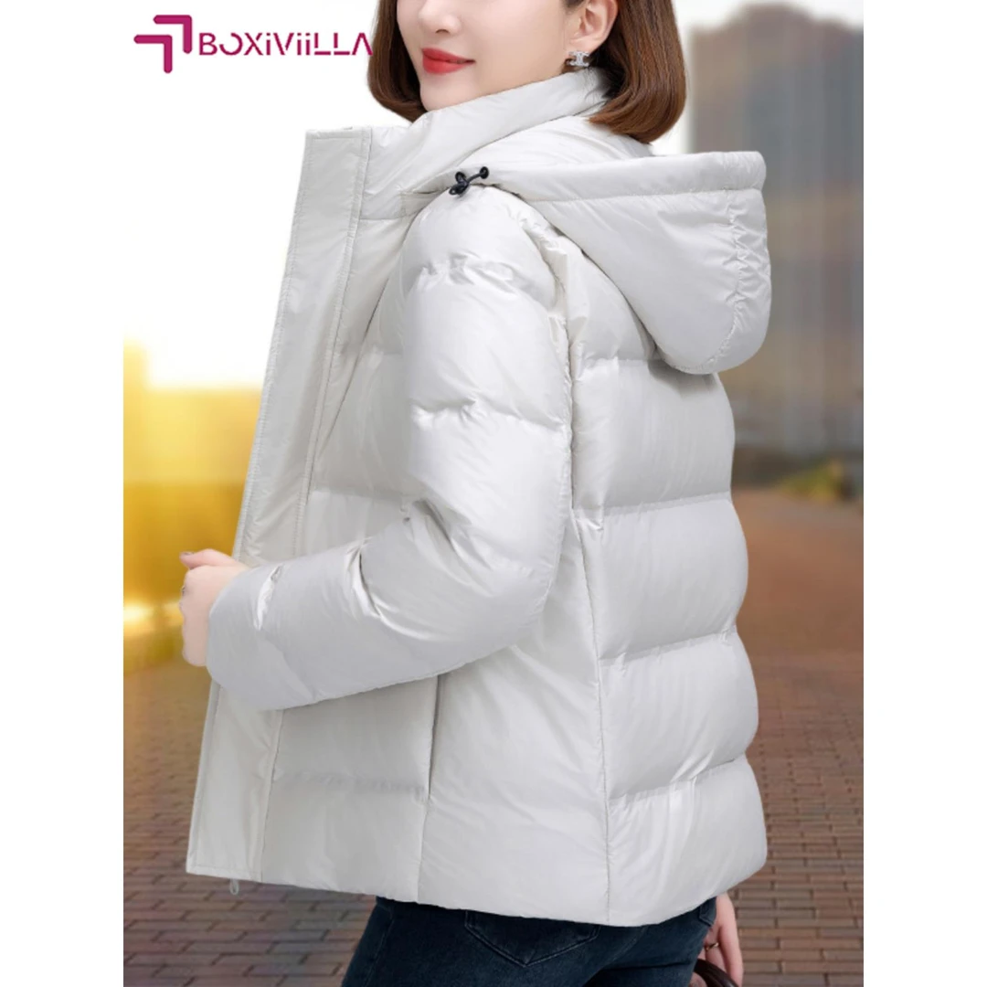 Boxiviilla高端女士羽绒服冬季2025新款洋气妈妈加厚时尚显瘦白鸭