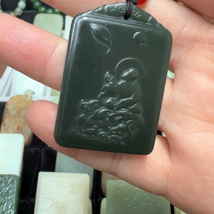 吊坠(不含链)未镶嵌和田玉