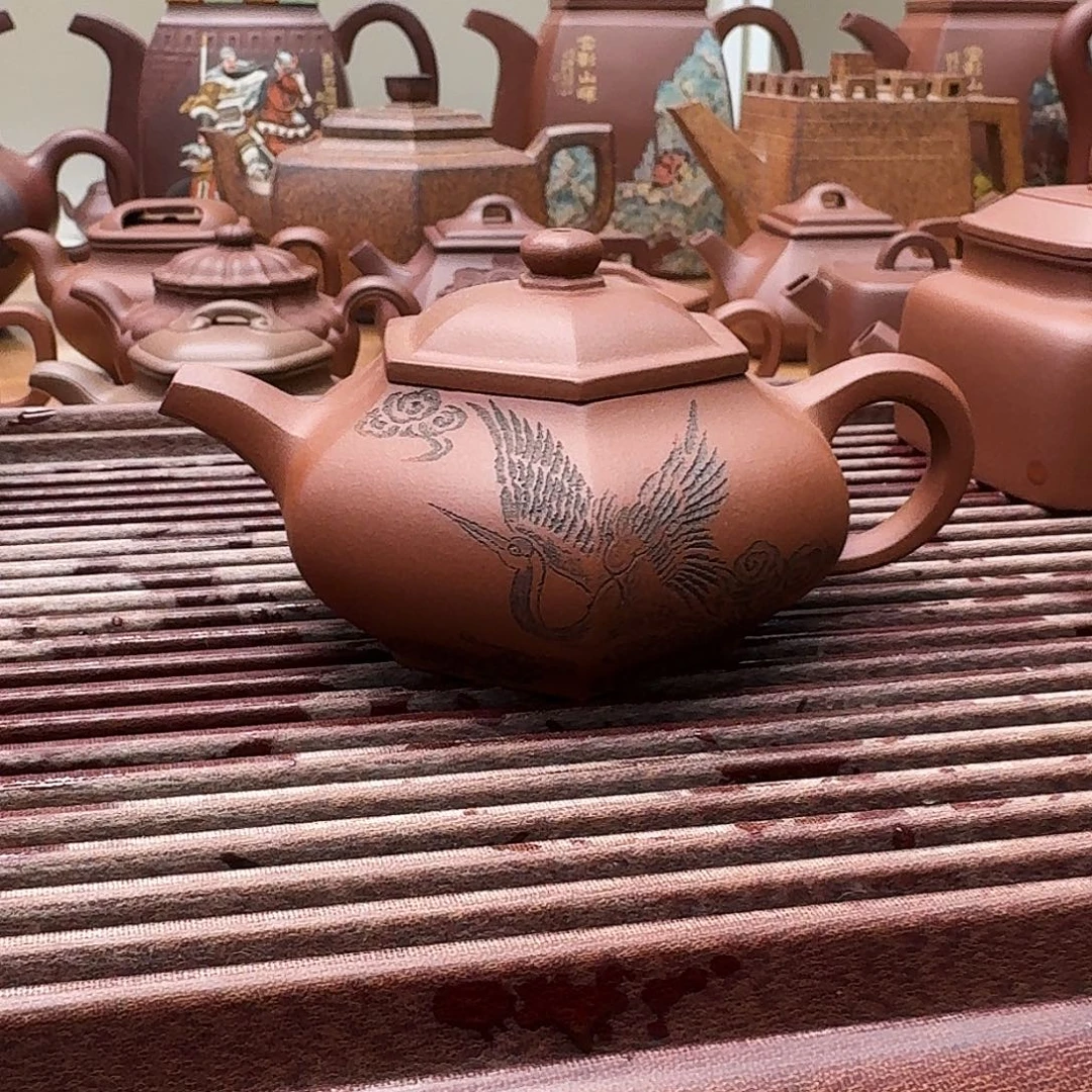 茶壶紫砂藏六方160cc