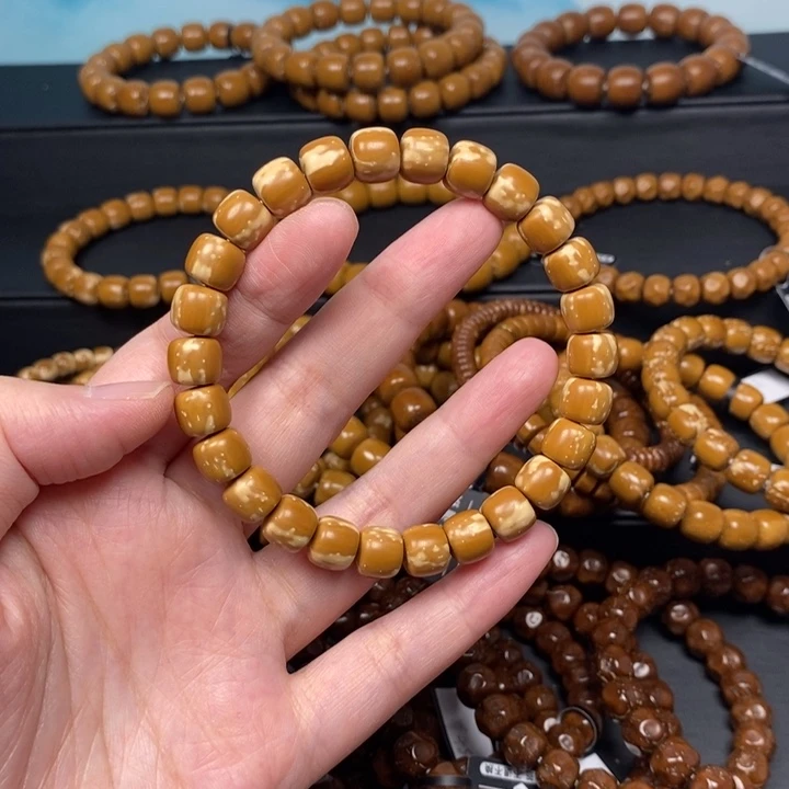 紫金鼠手串实心花皮老型尺寸9