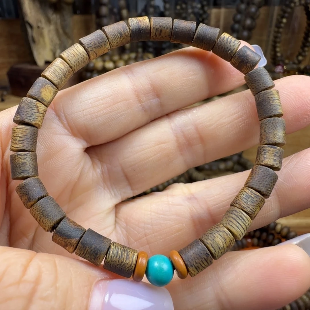 沉香碎屑沉香竹节珠