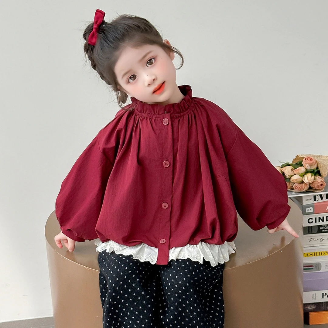 女童超好看秋季外套儿童衣服2025新款洋气女孩花苞上衣女宝宝童装