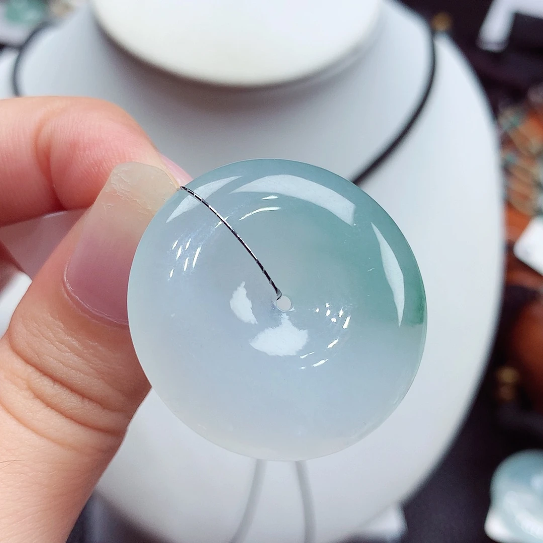 翡翠未镶嵌颈饰翡翠21，31.2/5.7