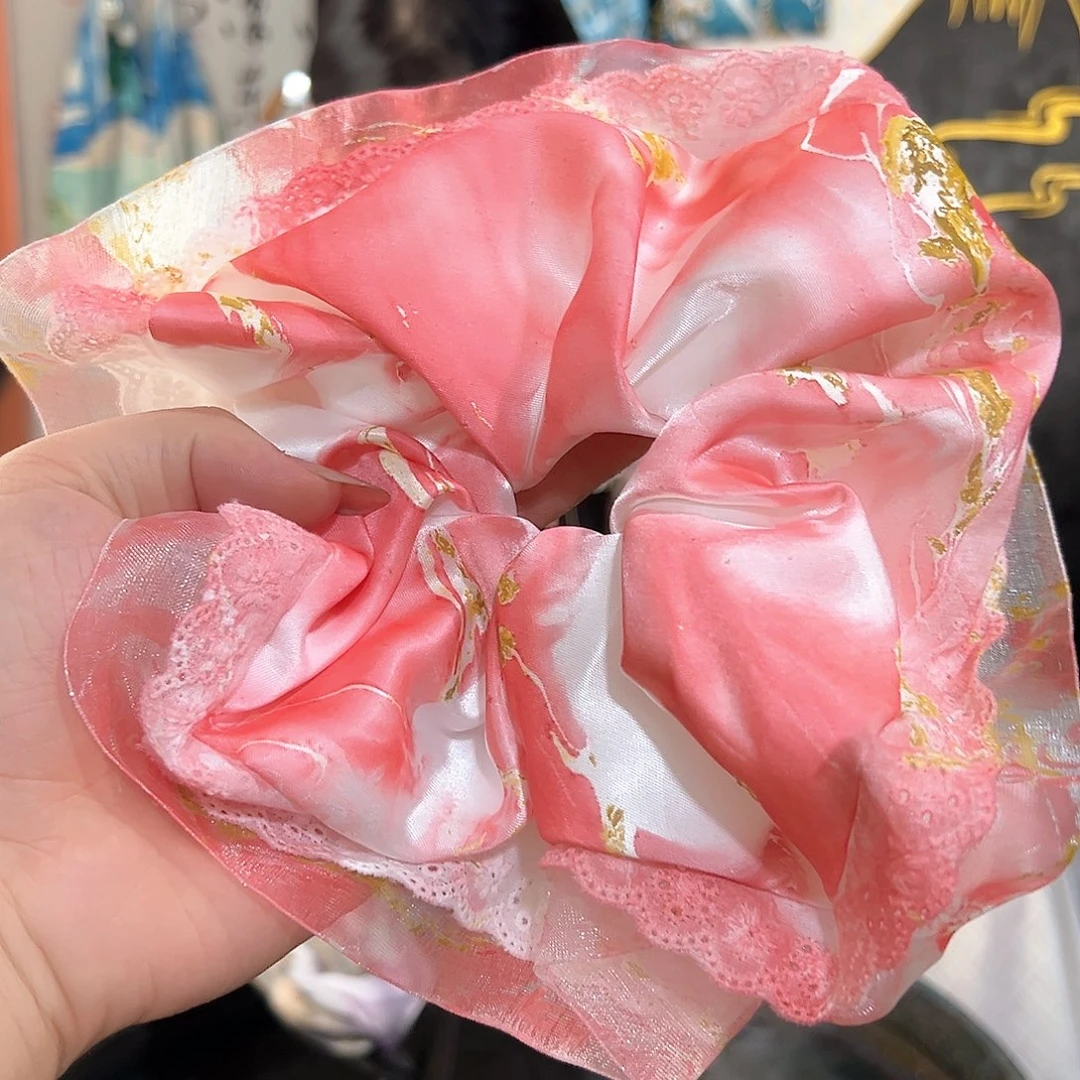 安**静377大蕾丝发圈手作