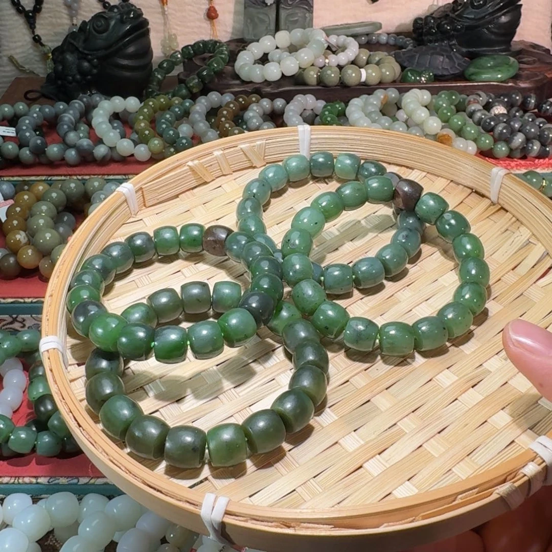 和田玉未镶嵌手链多样性拍一发一