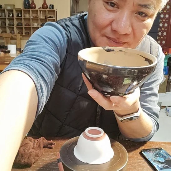 独***～天然老黑釉斗笠盏