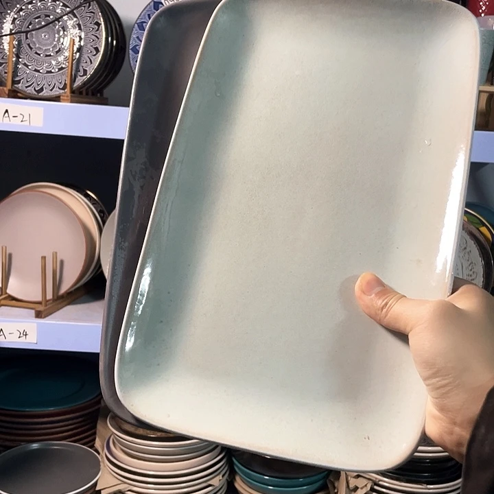 瓷2只高温釉下彩陶瓷餐具