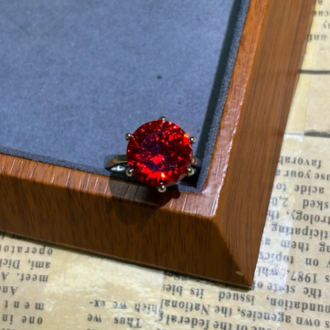 南非甄选红色戒指k026