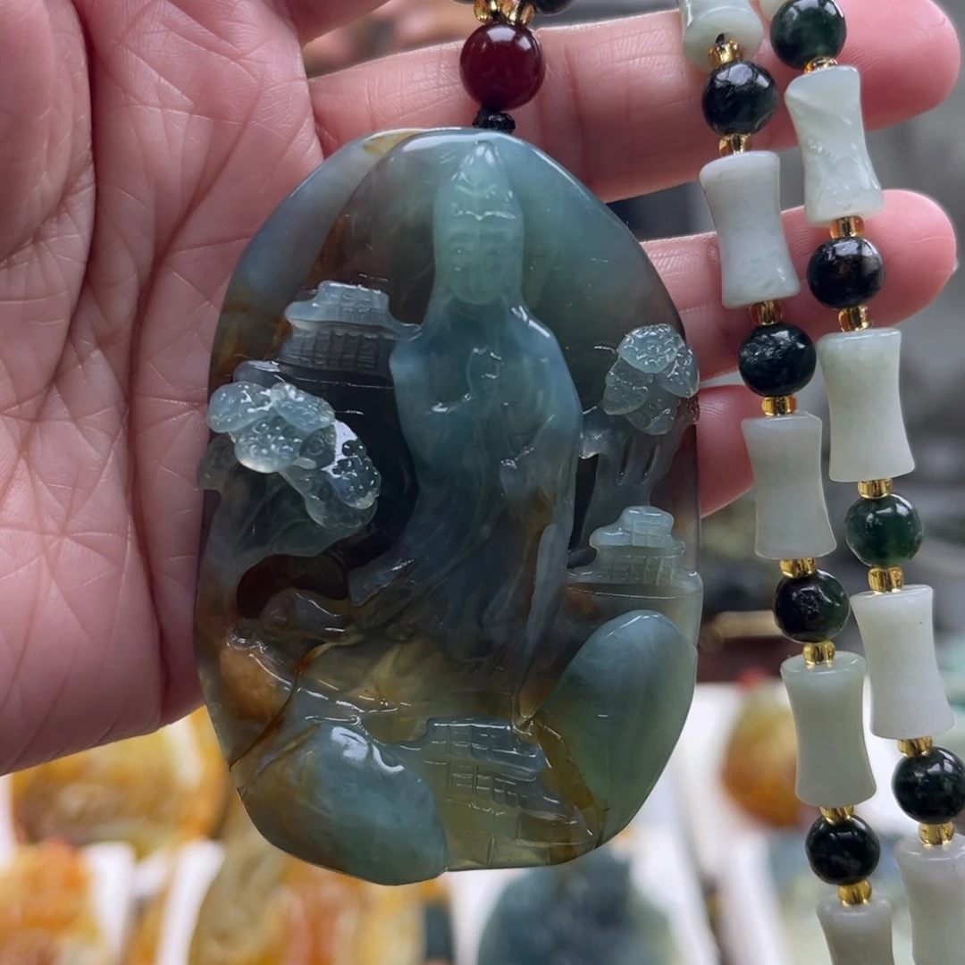 岫玉未镶嵌挂件挂件