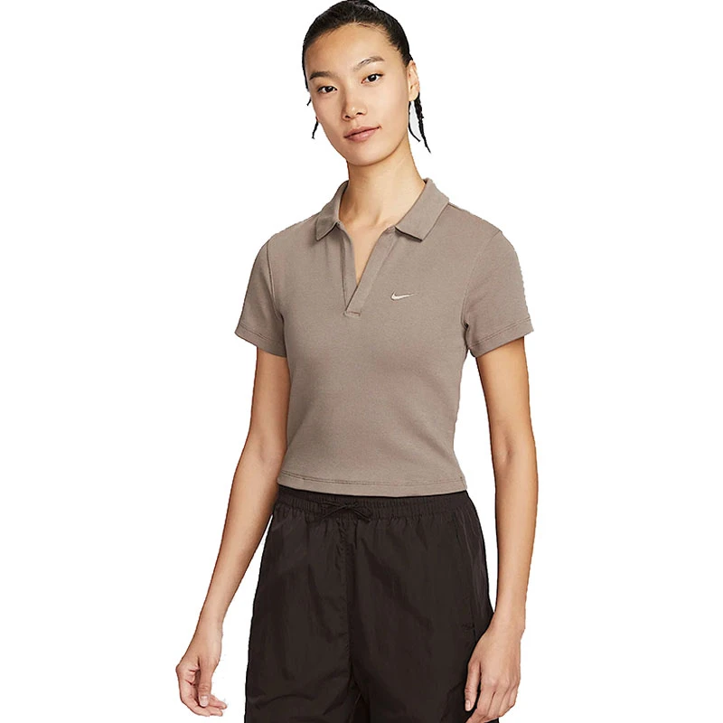 NIKE耐克女子AS W NSW ESSNTL SS POLO CRP TO短T恤DV7885-214