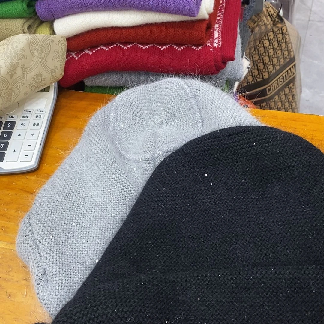 兔毛冬季新款加厚保暖帽子