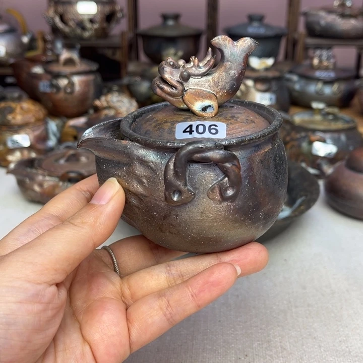 壶裸柴烧陶瓷茶具