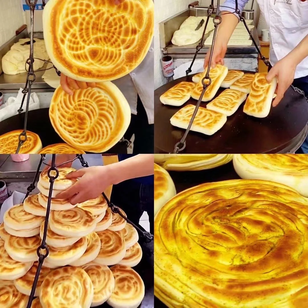 马永飞纯手工锅盔烧饼陕西特产馍馍面食西北美食锅盔饼甘肃锅盔馍