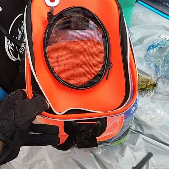 113号橘色折叠水桶