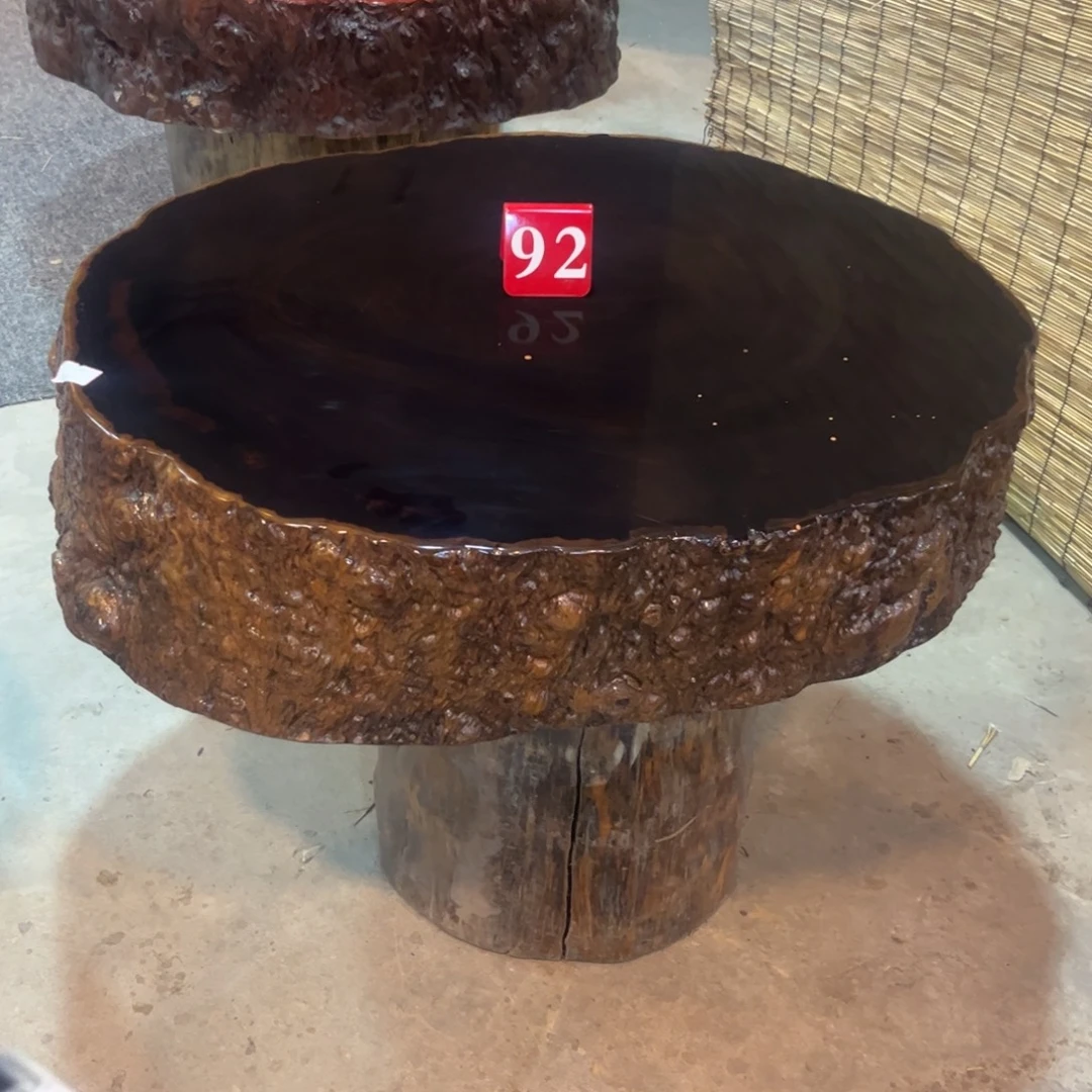 翅***龙木原木实木树墩茶几