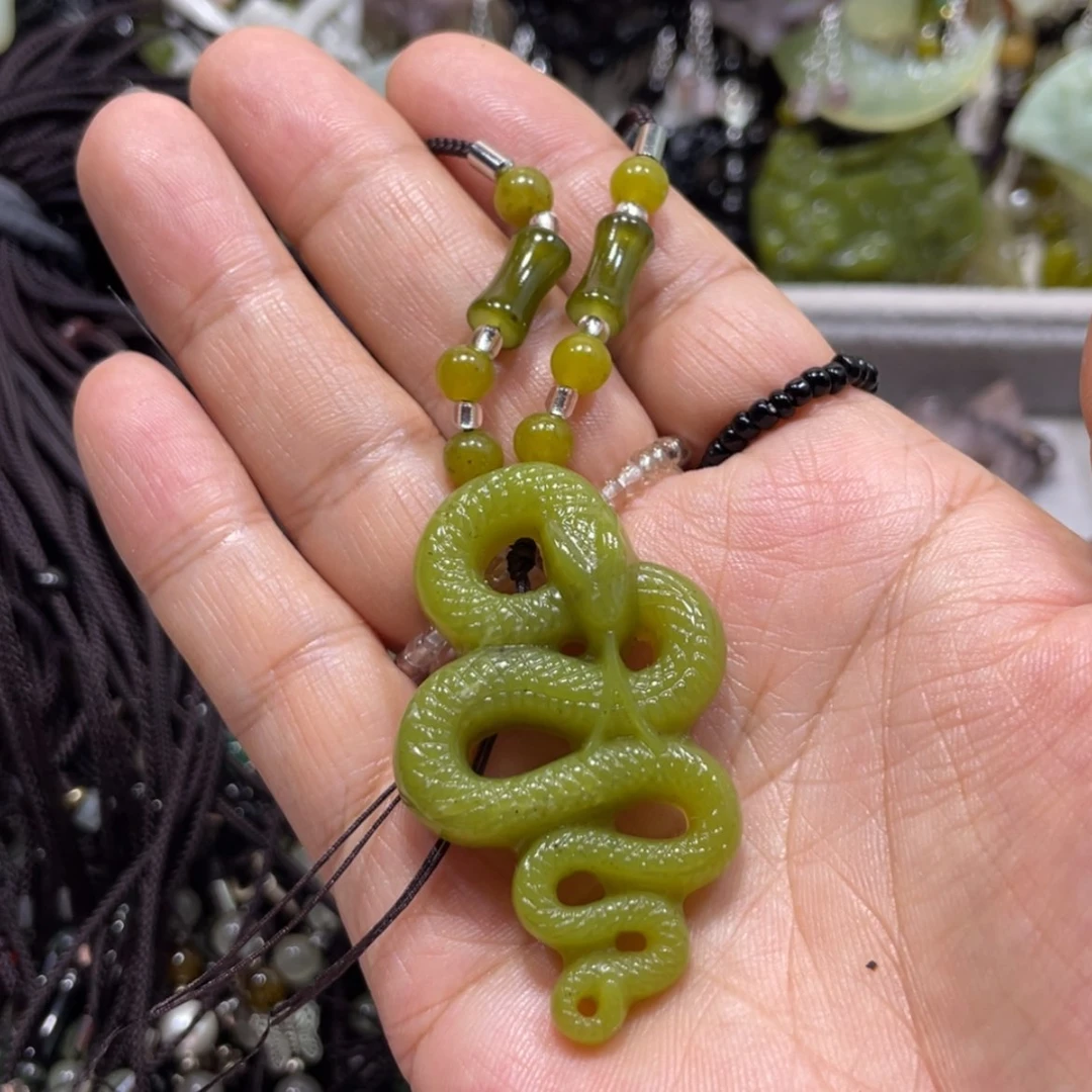 【闪购商品】岫玉颈饰未镶嵌佳*28吊坠