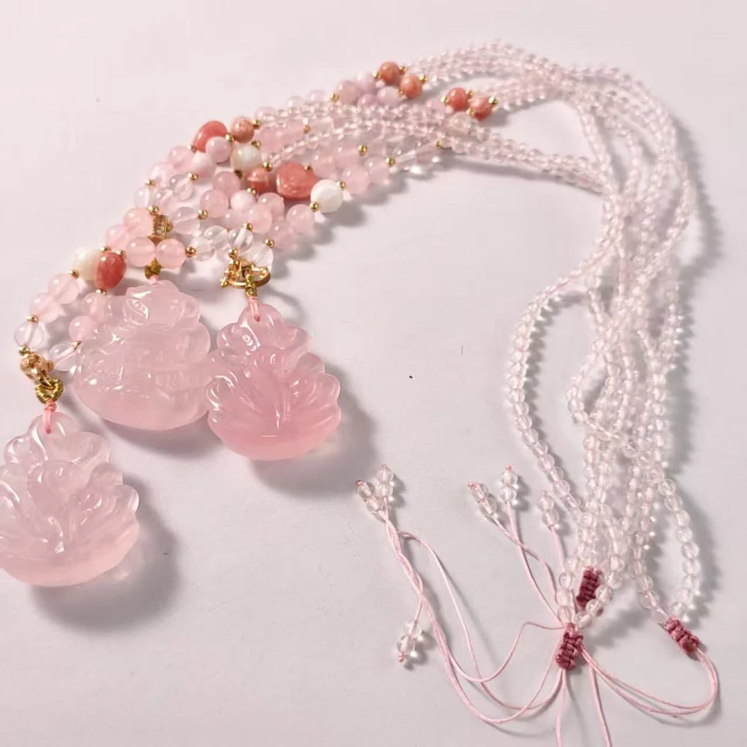 【书记甄选】原创“一眼万年”粉水晶吊坠 多样性发一件 7282DX