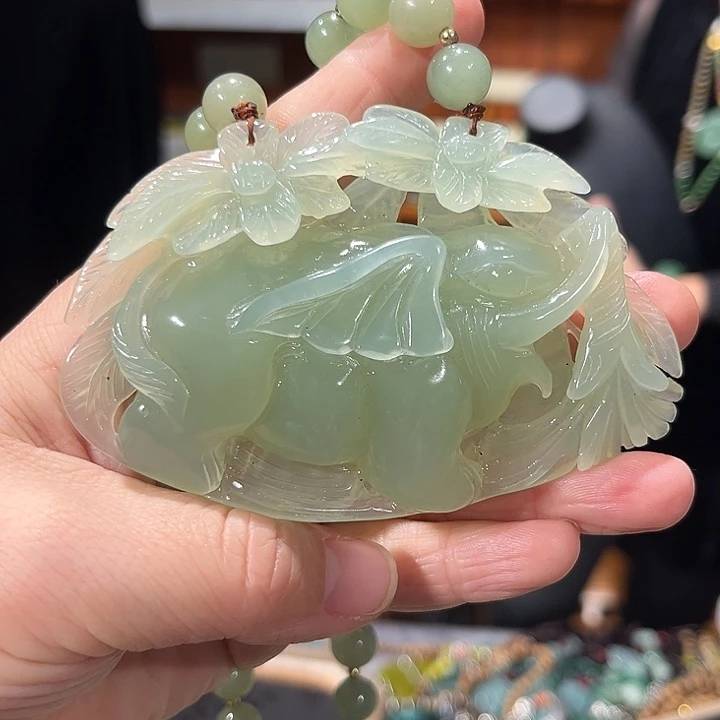 未镶嵌岫玉毛衣链