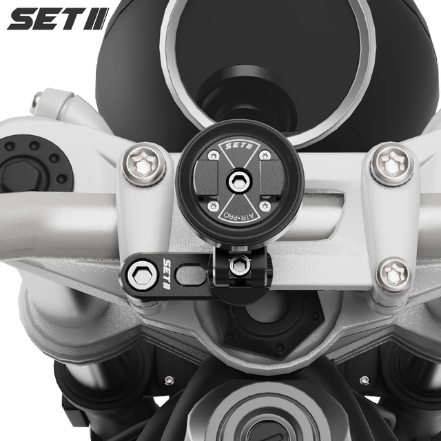 SETII摩托车跑车街车手机导航支架凯越450RR春风SR钛尺减震支架新