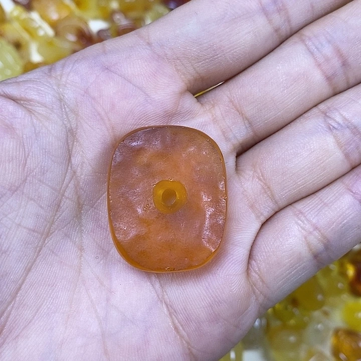 吊坠橄榄核原皮聚宝盆59