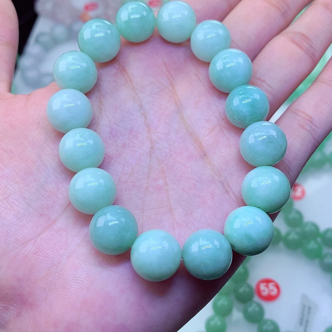 翡翠未镶嵌毛衣链卡13